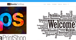 Desktop Screenshot of bonitaprintshop.com