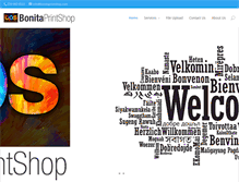Tablet Screenshot of bonitaprintshop.com